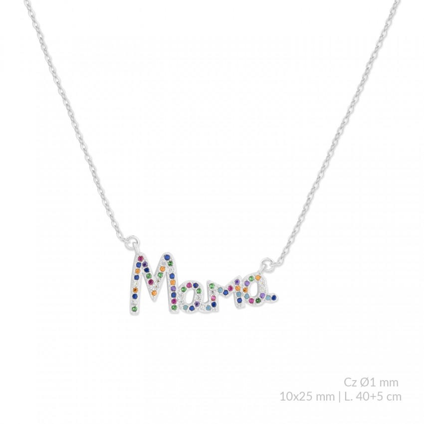 Gargantilla de Plata de Ley con circonitas