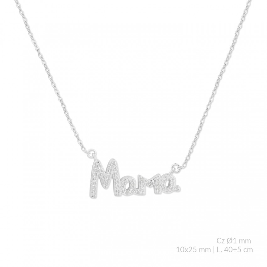 Gargantilla de Plata de Ley con circonitas