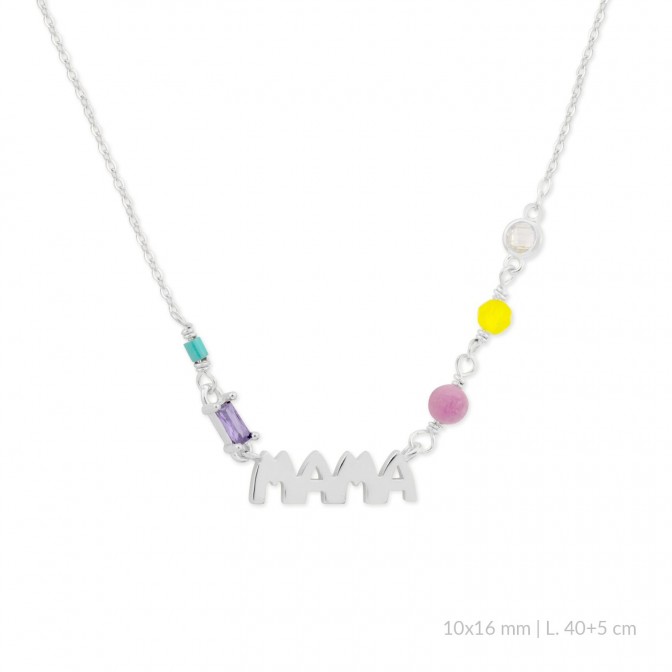 Gargantilla de Plata de Ley con circonitas