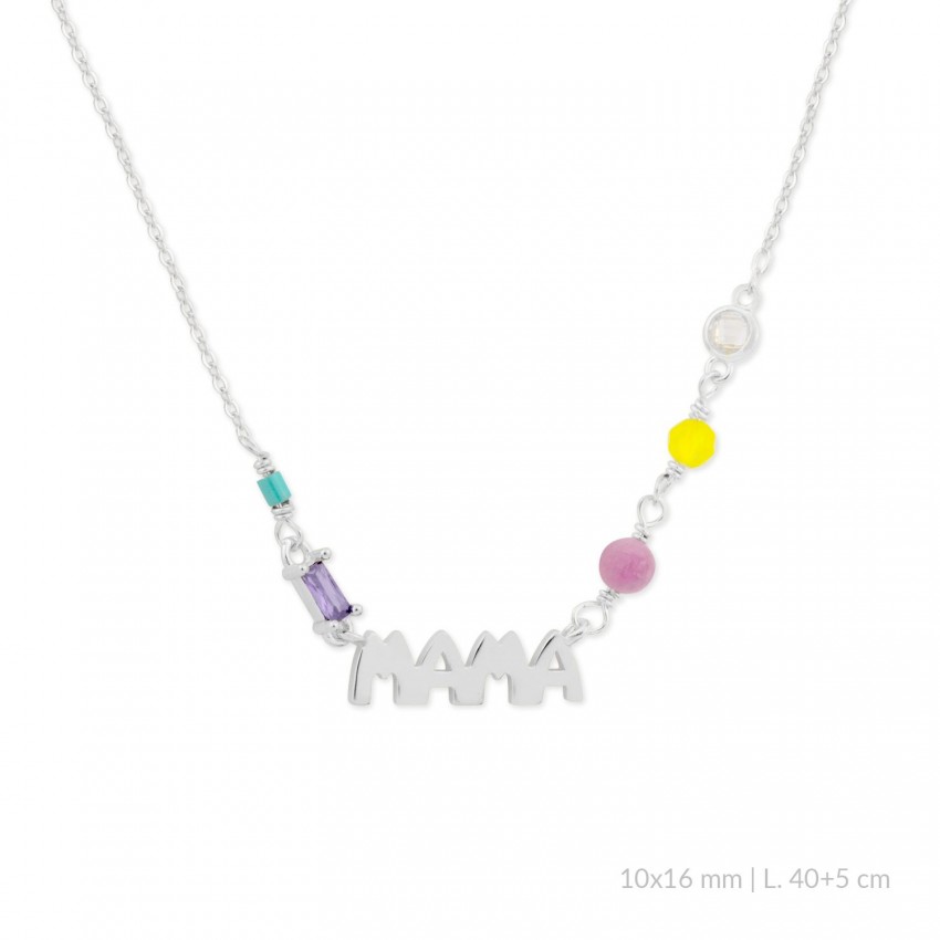 Gargantilla de Plata de Ley con circonitas