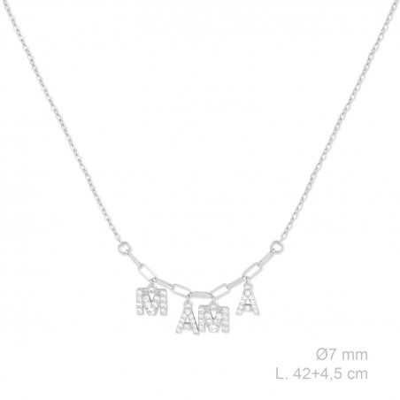 Gargantilla de Plata de Ley y circonitas