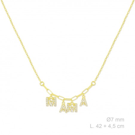 Gargantilla de Plata de Ley y circonitas