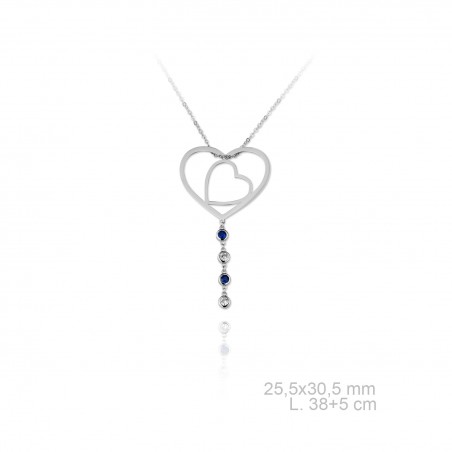 Gargantilla de Plata de Ley con circonitas