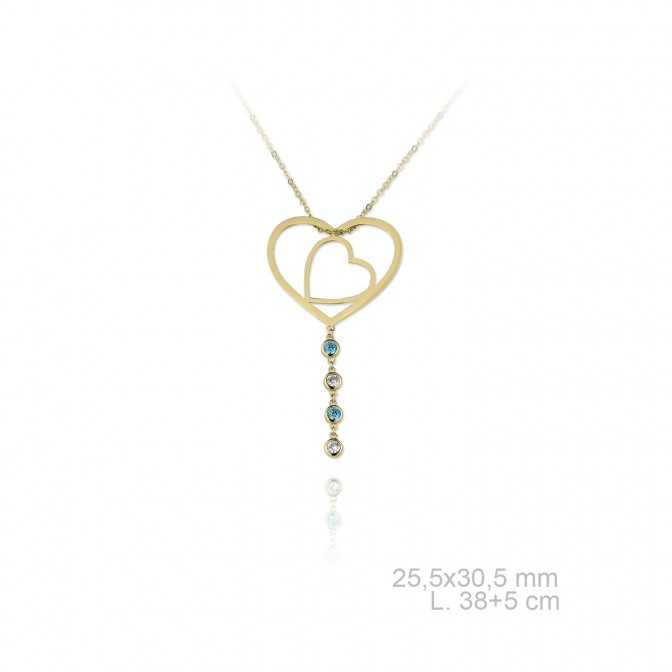 Gargantilla de Plata de Ley con circonitas