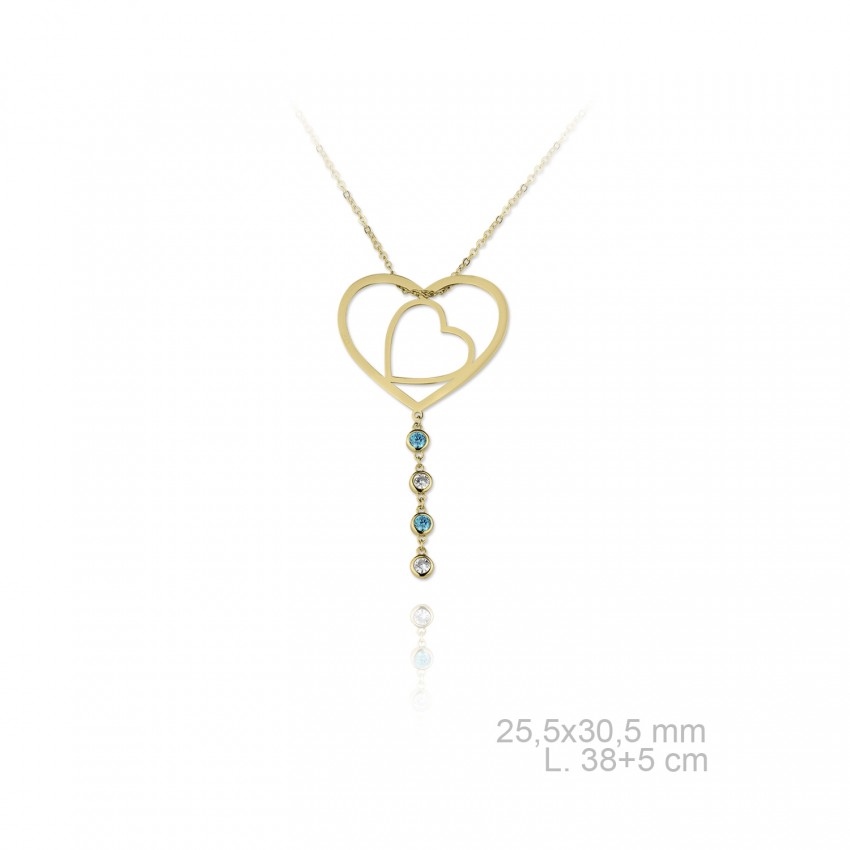 Gargantilla de Plata de Ley con circonitas