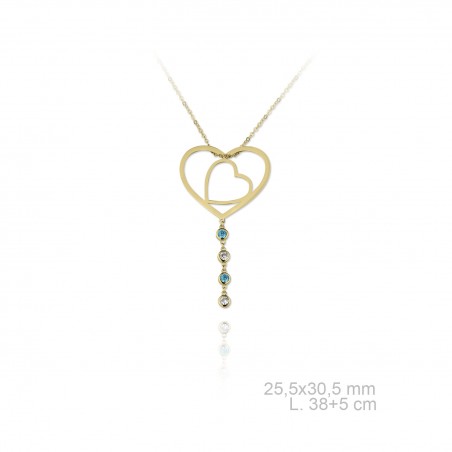 Gargantilla de Plata de Ley con circonitas