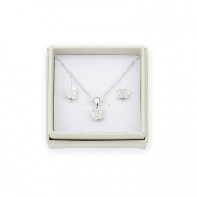 Juego de Plata de Ley y circonitas