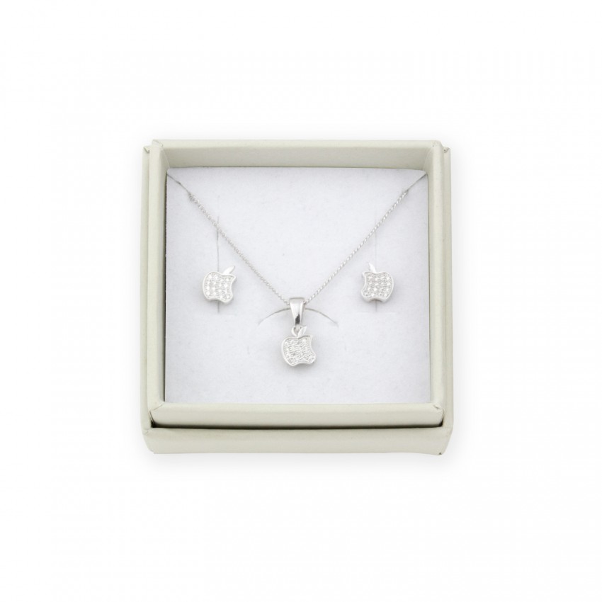 Juego de Plata de Ley y circonitas