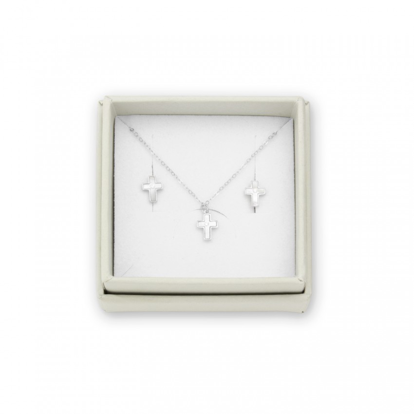 Juego de Plata de Ley - Pendientes y gargantilla