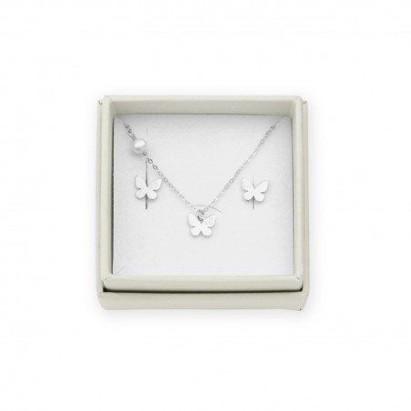 Juego de Plata de Ley - Pendientes y gargantilla