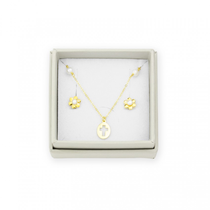 Juego de Plata de Ley - Pendientes y gargantilla