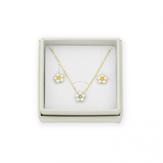 Juego de Plata de Ley - Pendientes y gargantilla