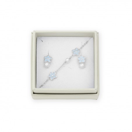 Juego de Plata de Ley - Pendientes y pulsera