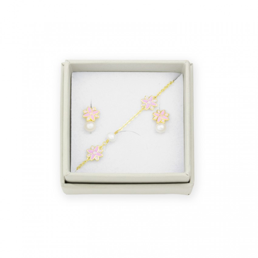 Juego de Plata de Ley - Pendientes y pulsera