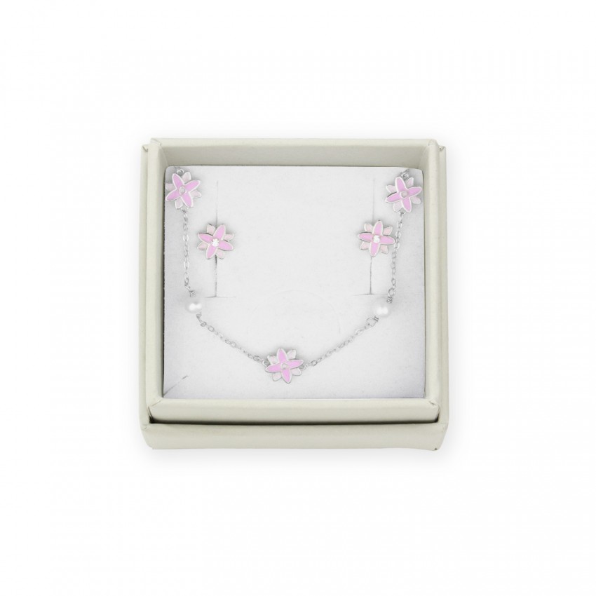 Juego de Plata de Ley - Pendientes y gargantilla