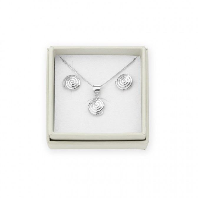 Juego de Plata de Ley y nácar