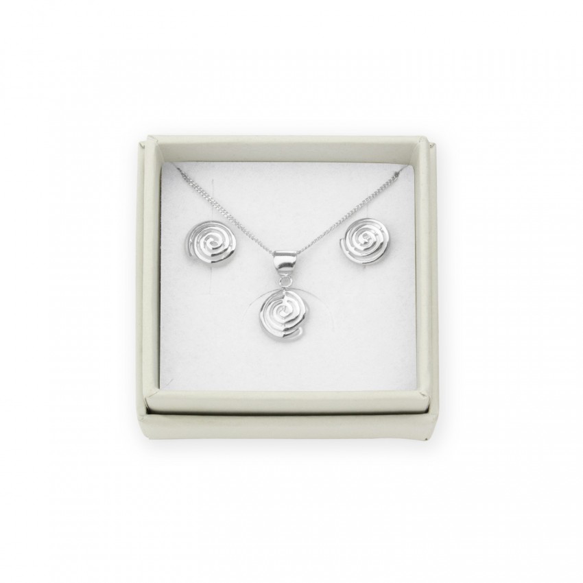 Juego de Plata de Ley y nácar