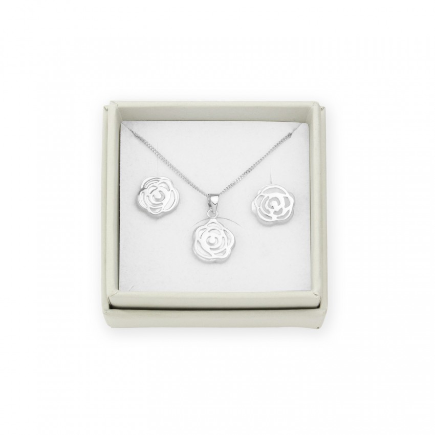 Juego de Plata de Ley y nácar