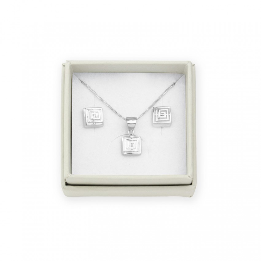 Juego de Plata de Ley y nácar