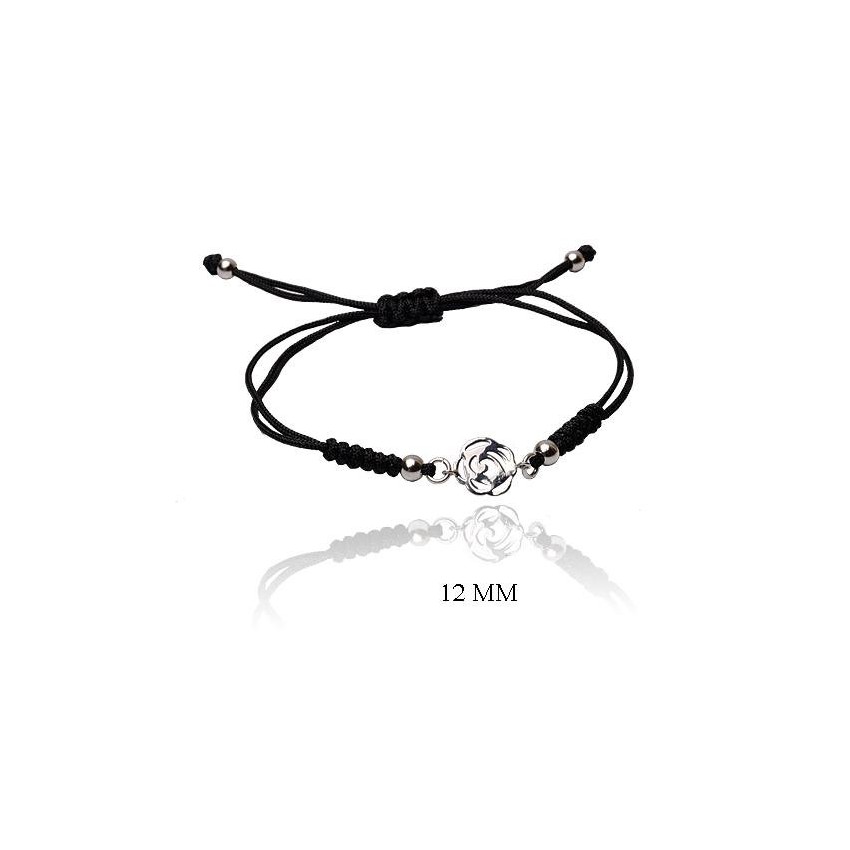 Pulsera de Plata de Ley y macramé