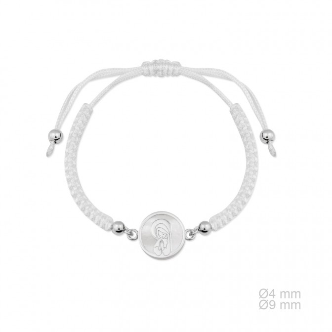 Pulsera de Plata de Ley y macramé