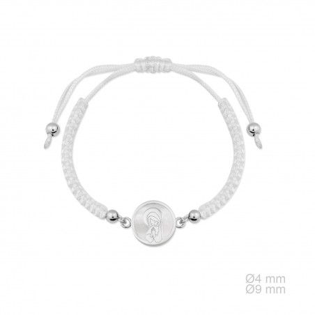 Pulsera de Plata de Ley y macramé