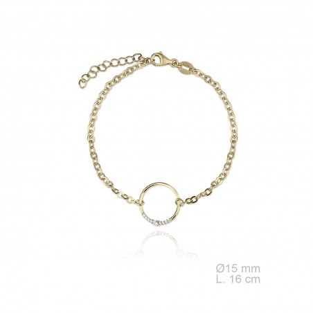 Pulsera de Plata de Ley y circonita