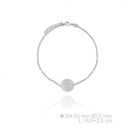 Pulsera de Plata de Ley y circonita