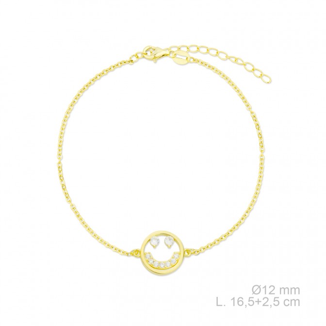 Pulsera de Plata de Ley con circonitas