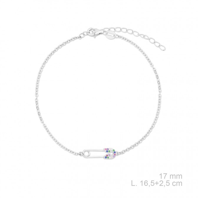 Pulsera de Plata de Ley con circonitas