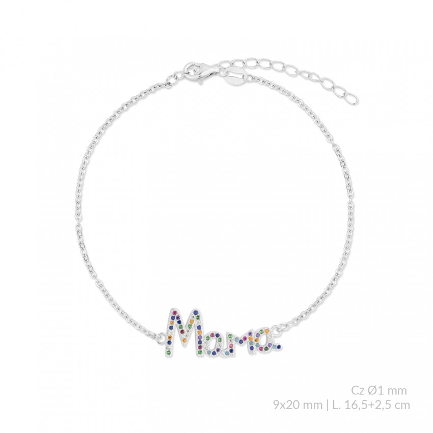 Pulsera de Plata de Ley con circonitas
