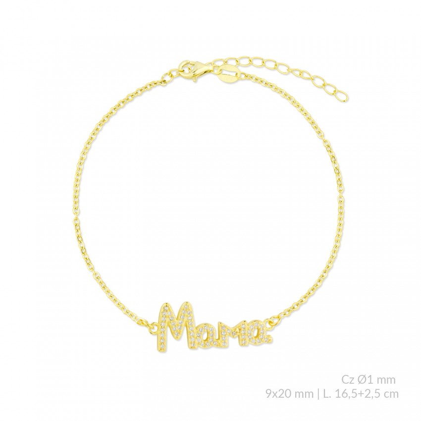 Pulsera de Plata de Ley con circonitas