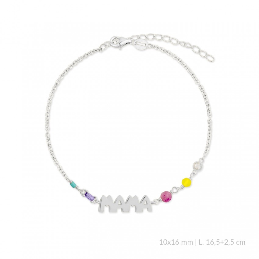 Pulsera de Plata de Ley con circonitas