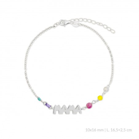 Pulsera de Plata de Ley con circonitas