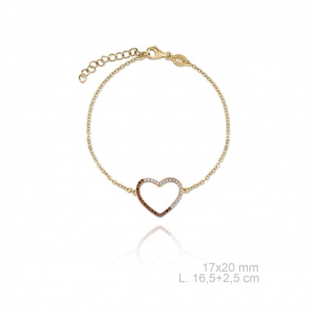 Pulsera de Plata de Ley con circonitas engastadas