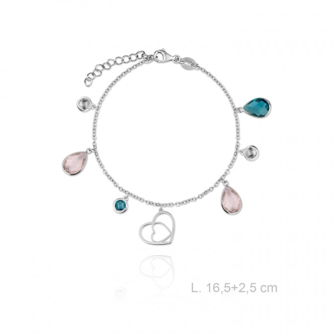 Pulsera de Plata de Ley con circonitas