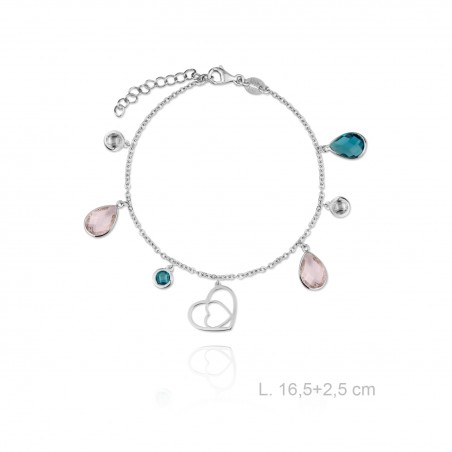 Pulsera de Plata de Ley con circonitas