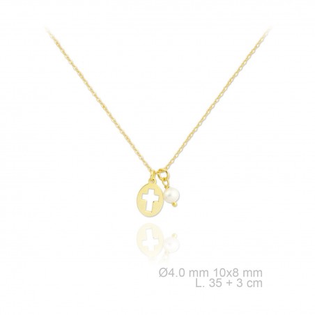 Gargantilla de Plata de Ley y nácar