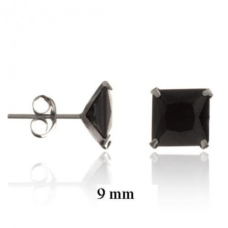 Pendientes de Plata de Ley y circonita