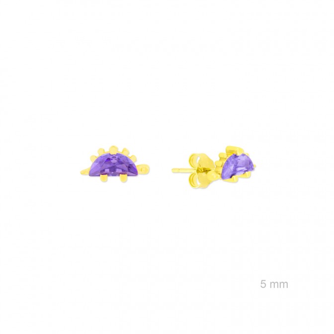 Pendientes de Plata de Ley con circonitas