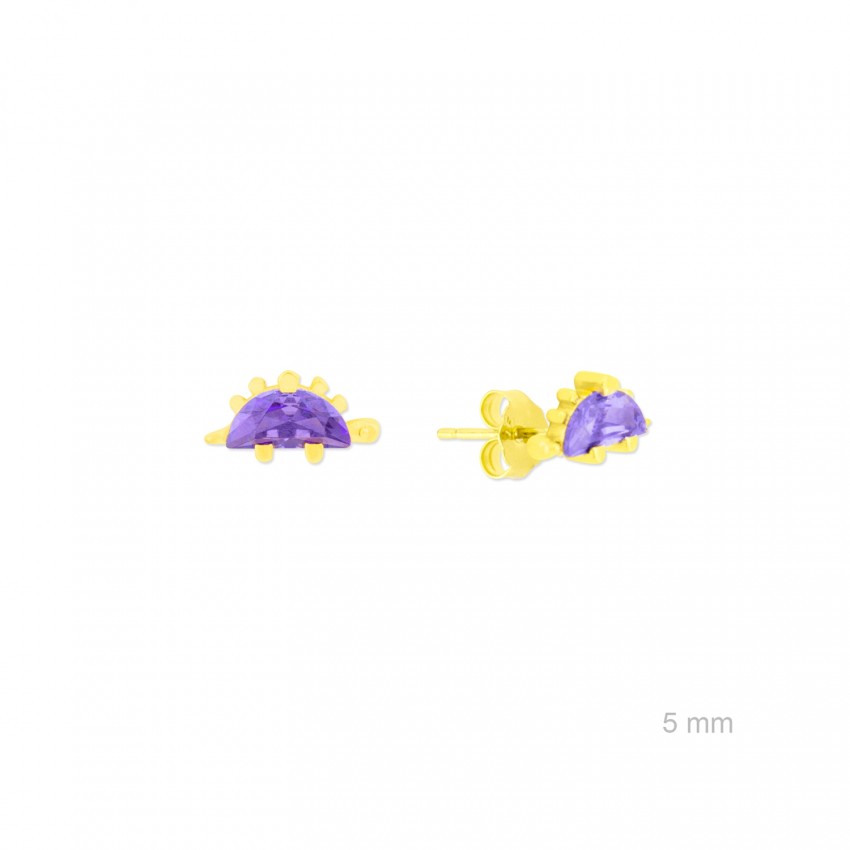 Pendientes de Plata de Ley con circonitas