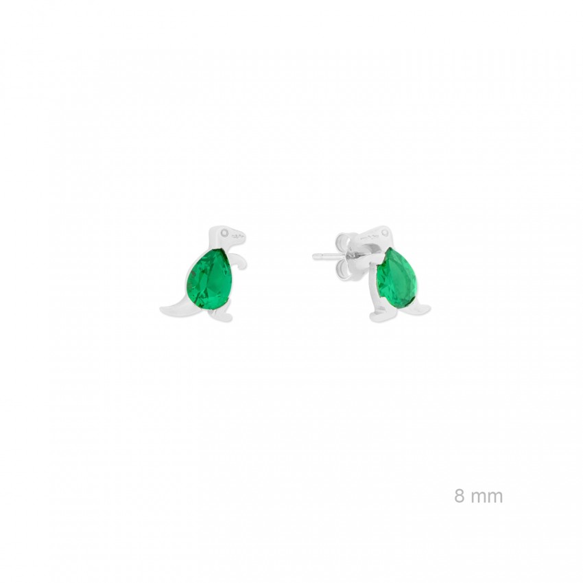 Pendientes de Plata de Ley con circonitas