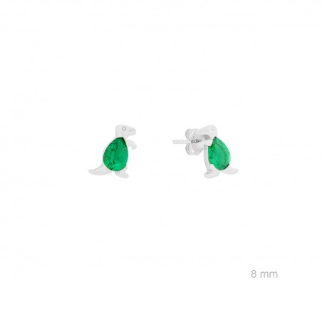 Pendientes de Plata de Ley con circonitas