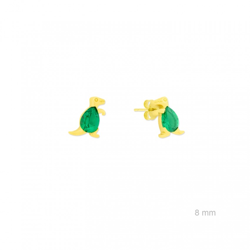 Pendientes de Plata de Ley con circonitas