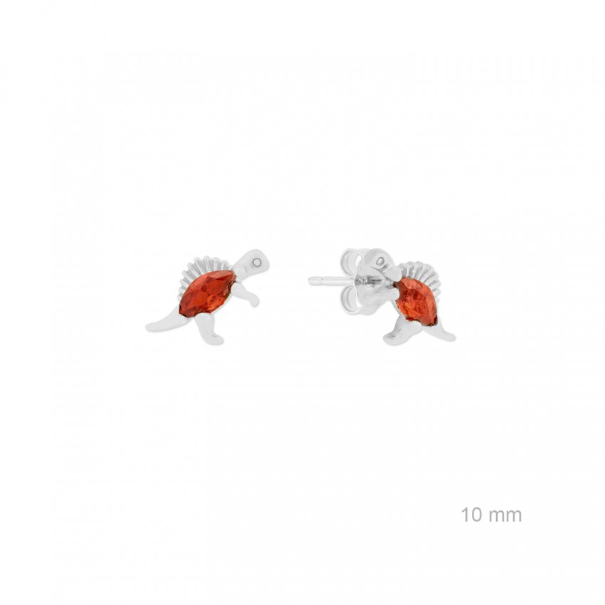 Pendientes de Plata de Ley con circonitas