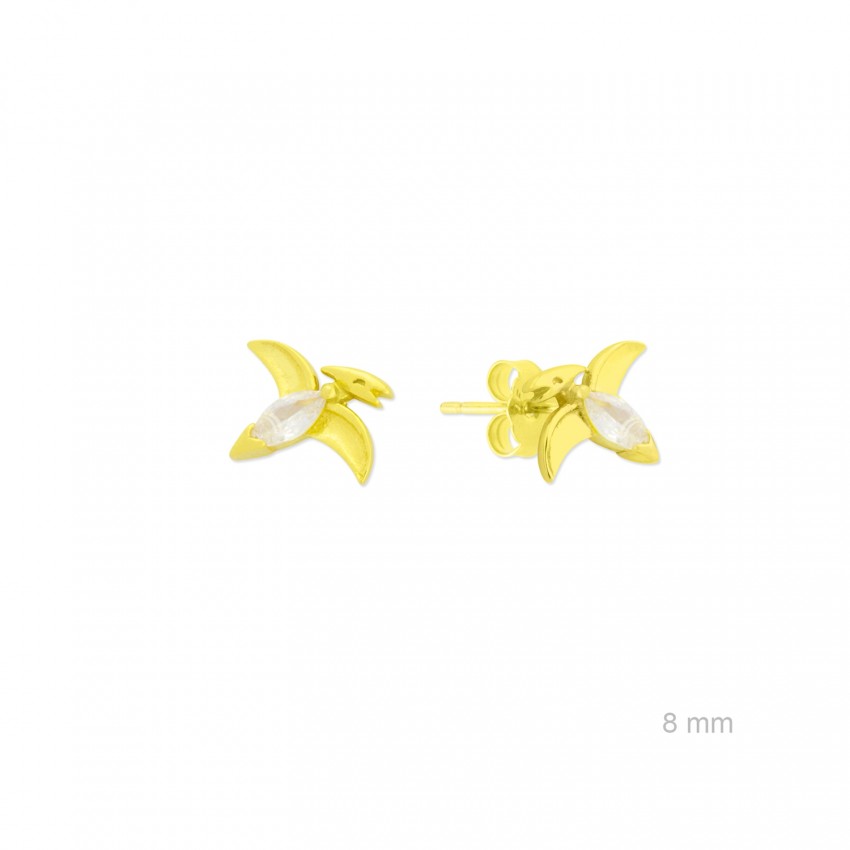 Pendientes de Plata de Ley con circonitas