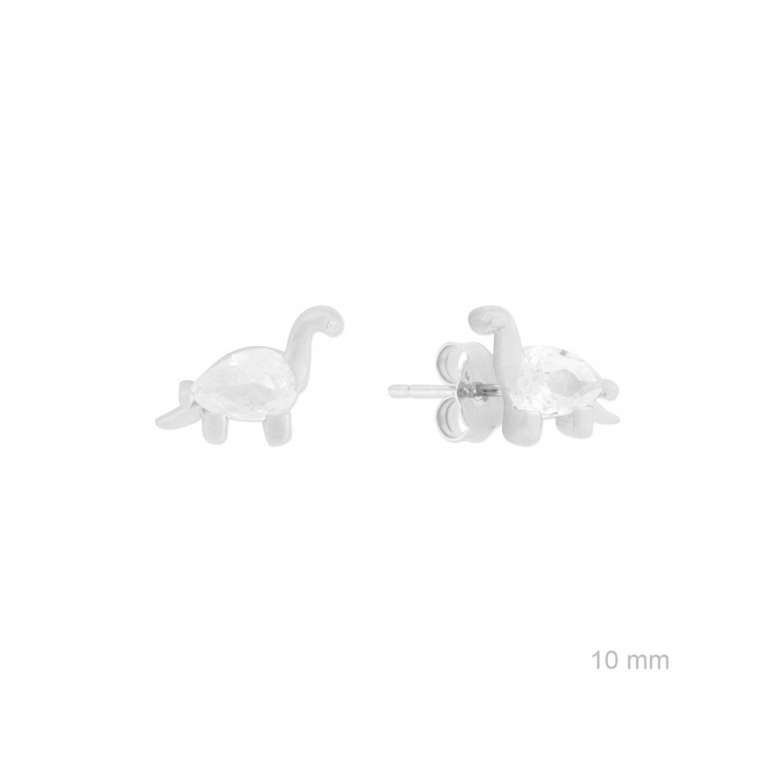 Pendientes de Plata de Ley con circonitas