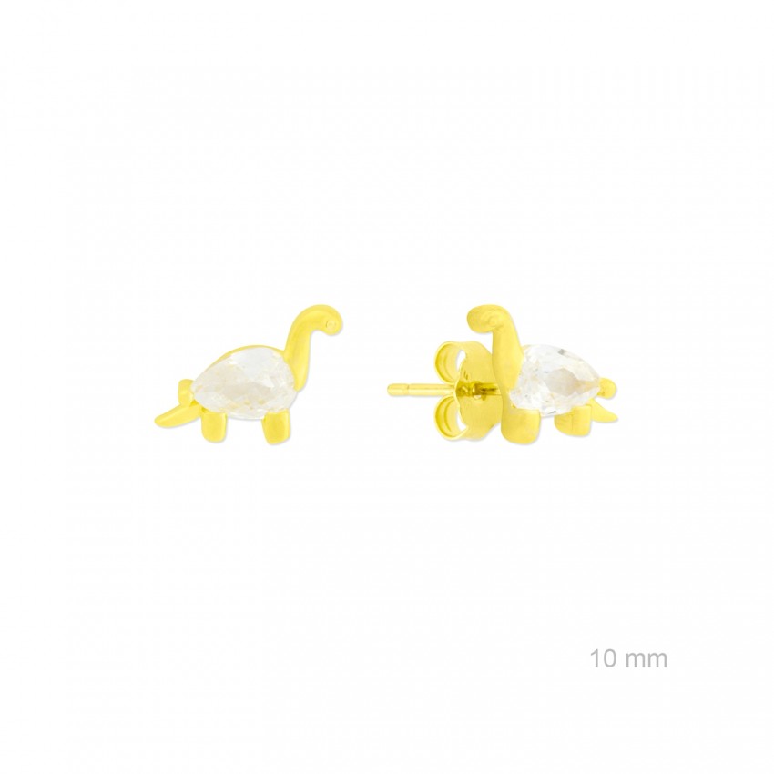 Pendientes de Plata de Ley con circonitas