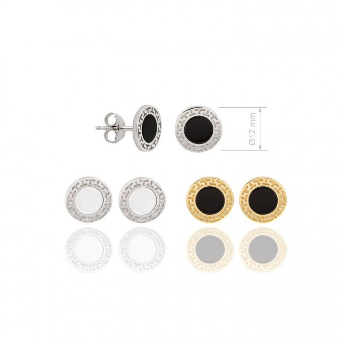 Pendientes de Plata de Ley y nácar