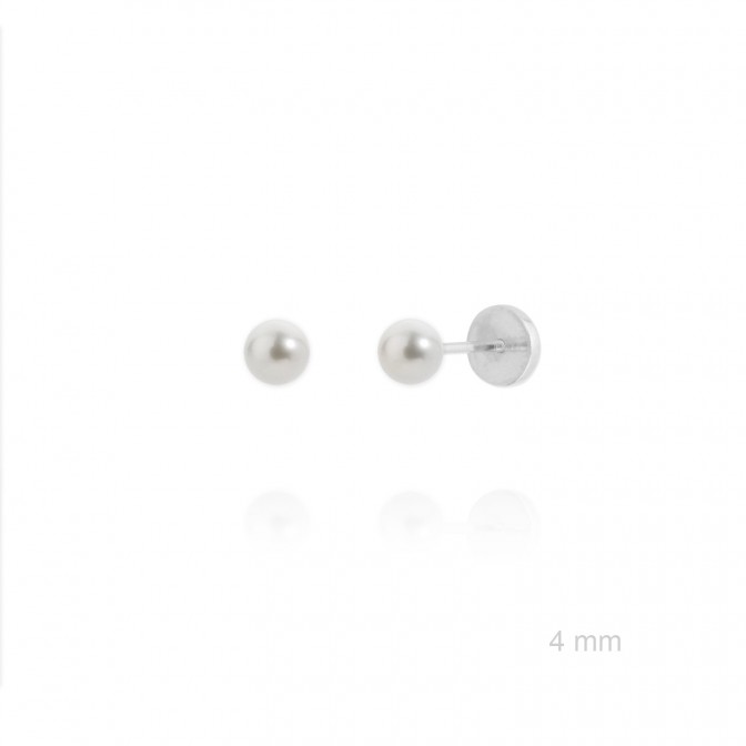 Pendientes de Plata de Ley y circonita